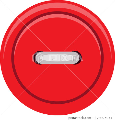 A red round minus button with a white stripe represents a function of negative or deduction. 129926055