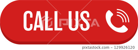 A red button with 'CALL US' in white text accompanied by a phone icon for immediate assistance. 129926120