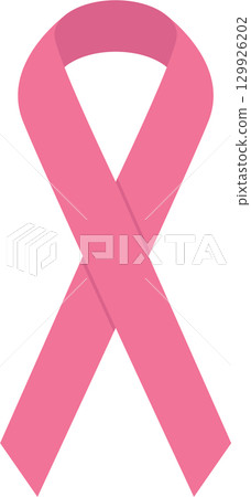 Pink ribbon symbolizing awareness and support for an important cause, set against a black background. Pink ribbon symbolizing awareness and support for an important cause, set against a black background. 129926202