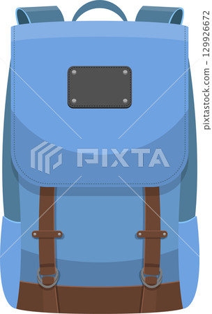 A stylish cartoon backpack is ready for adventure, featuring a classic design and sturdy build. A stylish cartoon backpack is ready for adventure, featuring a classic design and sturdy build. 129926672
