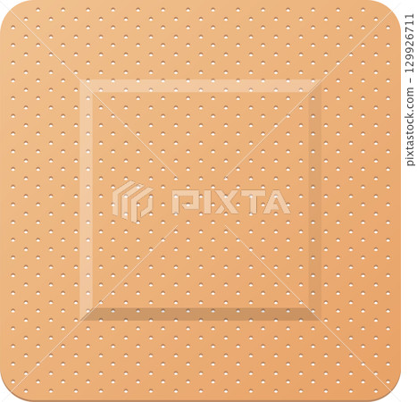 Adhesive bandage: a small, flexible adhesive with a sterile pad for minor wounds or cuts. 129926711