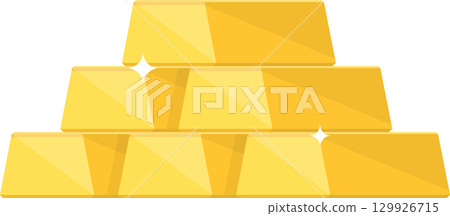 A stack of shiny gold bars, representing wealth, investment, and financial success. A stack of shiny gold bars, representing wealth, investment, and financial success. 129926715
