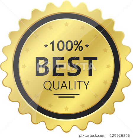 Gold Seal of Best Quality Assurance: Conveys excellence, reliability, and top-tier standards. Gold Seal of Best Quality Assurance: Conveys excellence, reliability, and top-tier standards. 129926806