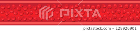A stylized illustration depicts red blood cells flowing through a blood vessel, highlighting the human body. A stylized illustration depicts red blood cells flowing through a blood vessel, highlighting the human body. 129926901