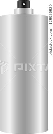 Sleek gray container with black top. Can be used for a variety of purposes. Cylindrical shape. Sleek gray container with black top. Can be used for a variety of purposes. Cylindrical shape. 129926929