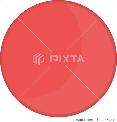 A vibrant red sphere with soft gradient lighting suggests dimension, set against a solid black backdrop. A vibrant red sphere with soft gradient lighting suggests dimension, set against a solid black backdrop. 129926984