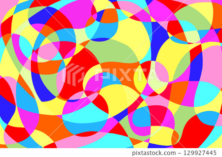 Curved mosaic-like color surface composition 1-10 129927445