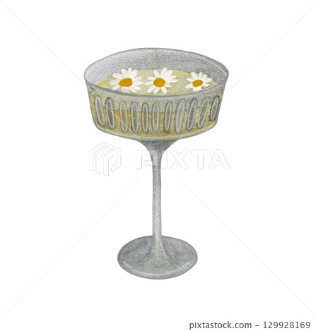 A vibrant watercolor illustration featuring a halved lime isolated on white background. The bright green color and intricate details of the lime's texture highlight its freshness and zest. Perfect for 129928169