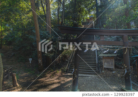 靜岡縣掛川市高天神城遺址鳥居景觀 靜岡縣掛川市高天神城遺址鳥居景觀 129928397