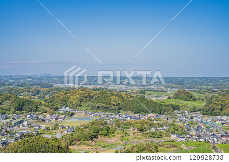 掛川市高天神城遺址週邊風景（靜岡縣） 129928738