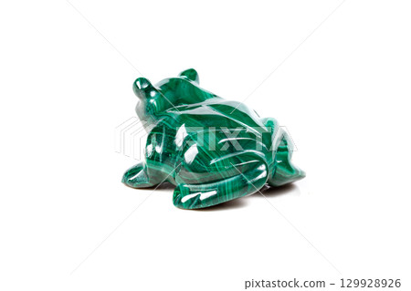 macro mineral stone toad from malachite 129928926