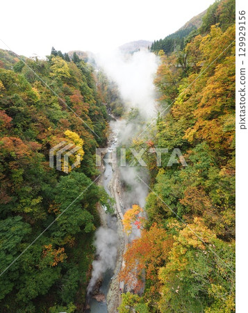 秋田縣：大安峽大噴泉與紅葉｜東北自然美景之旅 129929156