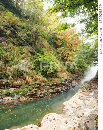 大安峽大噴泉|紅葉季節的人氣景點 大安峽大噴泉|紅葉季節的人氣景點 129929209