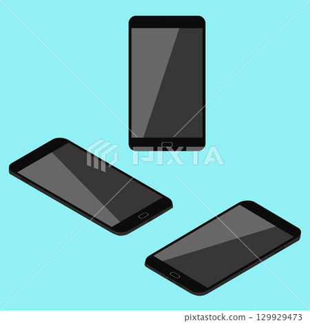 Isometric cell phone. 129929473