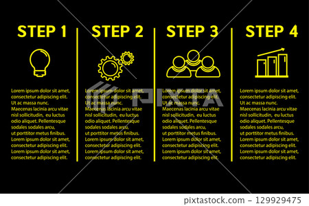 Business infographic template. 129929475