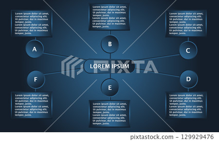 Business infographic template. 129929476