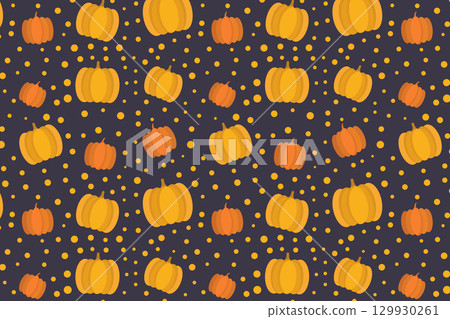Halloween pumpkin patterns 129930261