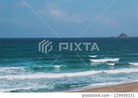 【白兔海岸】沿海公路和日本海的美景 【白兔海岸】沿海公路和日本海的美景 129930331