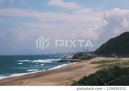 【白兔海岸】沿海公路和日本海的美景 129930332