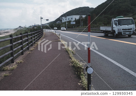 【白兔海岸】沿海公路和日本海的美景 【白兔海岸】沿海公路和日本海的美景 129930345