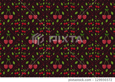 Cherry Pattern 129930372