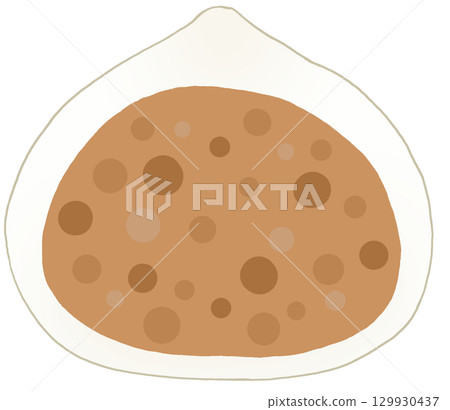 Simple meat bun illustration 129930437