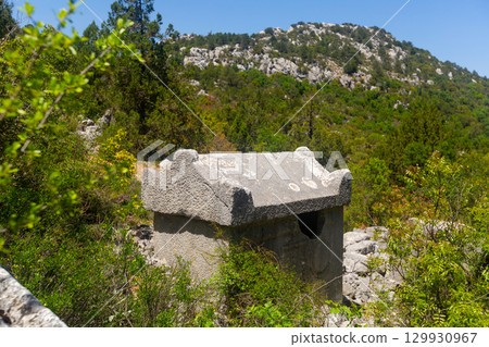 Ruins of necropolis in Termessos, Turkey Ruins of necropolis in Termessos, Turkey 129930967