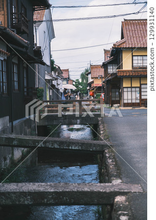 [Kurayoshi White-Walled Storehouses] A traditional Japanese landscape 129931140