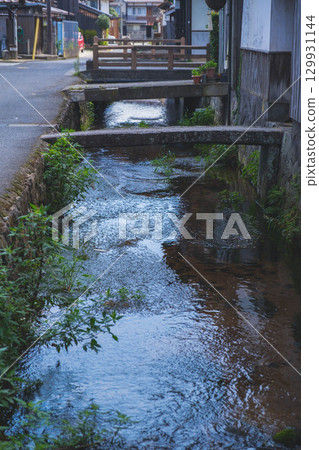 [Kurayoshi White-Walled Storehouses] A traditional Japanese landscape 129931144
