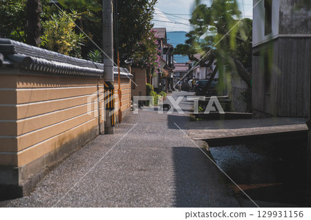 [Kurayoshi White-Walled Storehouses] A traditional Japanese landscape 129931156