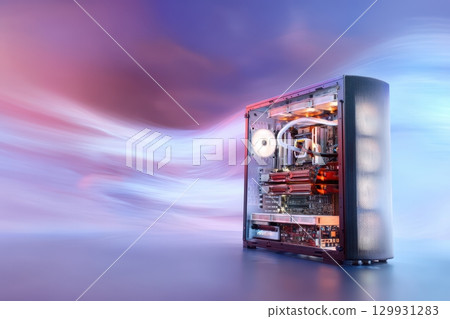 Experience a Modern Computer Hardware Showcase, Beautifully Presented in Stunning Light 129931283