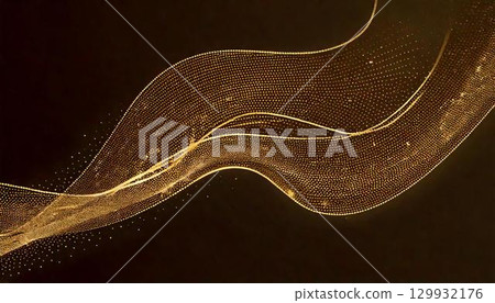 Golden luxury abstract background 129932176