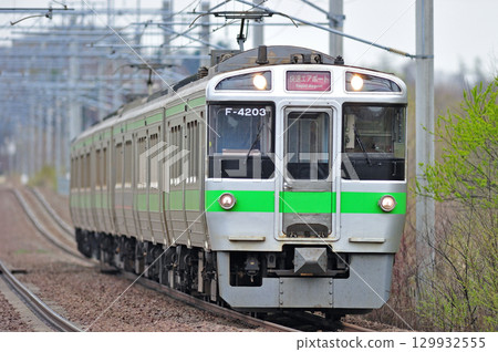Chitose Line Shimamatsu-Kitahiroshima JR Hokkaido 721 series F-4203 train (Sapporo) Airport Chitose Line Shimamatsu-Kitahiroshima JR Hokkaido 721 series F-4203 train (Sapporo) Airport 129932555