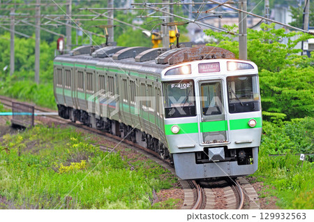 Chitose Line Kitahiroshima-Shimamatsu JR Hokkaido 721 series F-4102 train (Sapporo) Airport Chitose Line Kitahiroshima-Shimamatsu JR Hokkaido 721 series F-4102 train (Sapporo) Airport 129932563