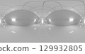 Futuristic Minimalist Interior Space 360 vr panorama 129932805