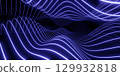 Abstract Blue and Purple Light Waves Background 129932818