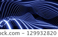 Abstract Blue Light Waves Background 129932820