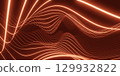 Dynamic Abstract Light Waves in Orange 129932822
