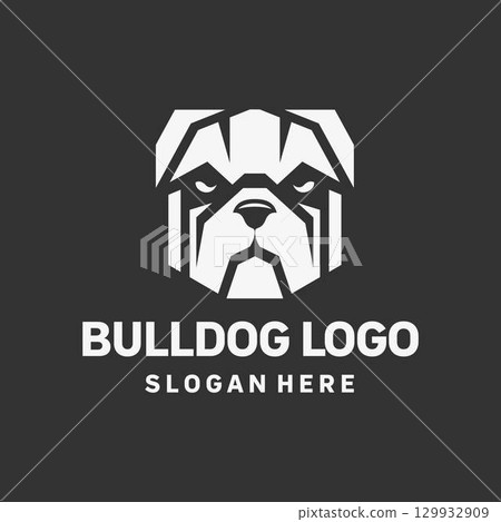 Iconic Bulldog Badge Logo Design Iconic Bulldog Badge Logo Design 129932909