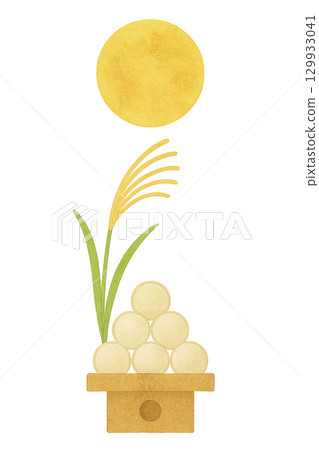 Tsukimi dango and susuki grass set (PNG cutout) Tsukimi dango and susuki grass set (PNG cutout) 129933041