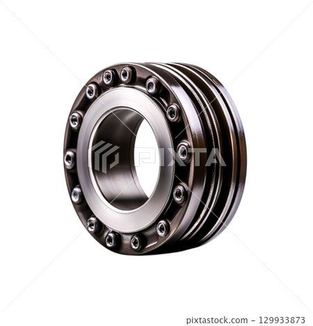 Sleek Metallic Ball Bearing Component for Mechanical Engineering and Industrial Applications Sleek Metallic Ball Bearing Component for Mechanical Engineering and Industrial Applications 129933873