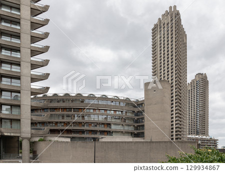 The Barbican Centre, a prominent example of Brutalist architecture in London. It is indeed an international arts and learning center. The Barbican Centre, a prominent example of Brutalist architecture in London. It is indeed an international arts and learning center. 129934867