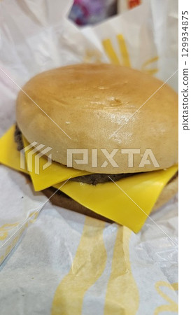 hamburger with cheese hamburger with cheese 129934875