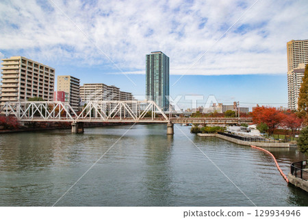 大川鐵路橋/大阪府大阪市宮古島區中野 大川鐵路橋/大阪府大阪市宮古島區中野 129934946