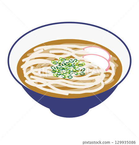 簡單的烏龍麵插圖 129935086