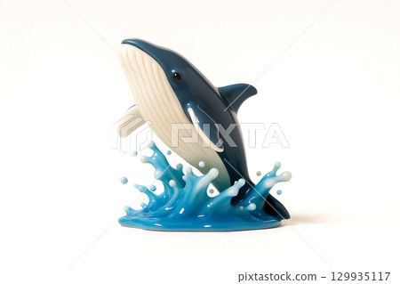 鯨魚躍出水面 129935117