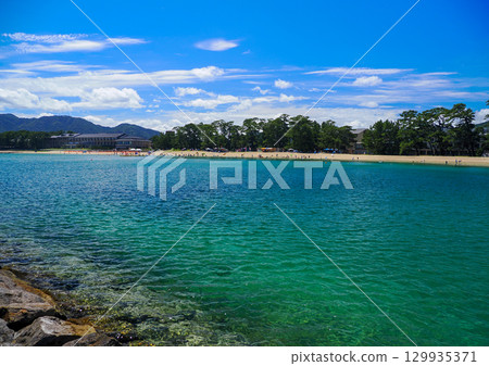 萩市菊之濱海灘 129935371