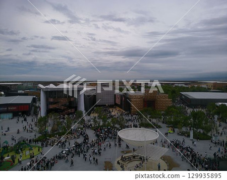 Scenes from the Yumeshima site at the Osaka-Kansai Expo 2025 129935895