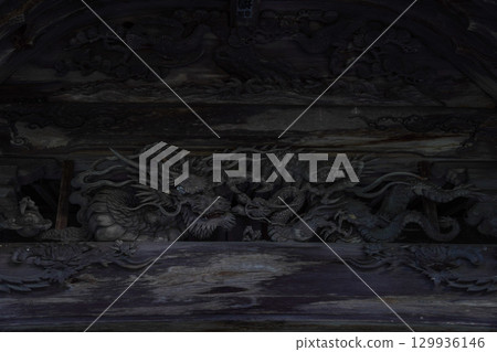 A dragon sculpture that gives you a sense of history A dragon sculpture that gives you a sense of history 129936146