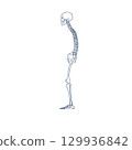 駝背骷髏剪影（透明背景PNG） 129936842